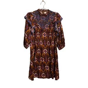Anthropologie Seen Worn Kept Batik Paisley Print Peasant Dress 2